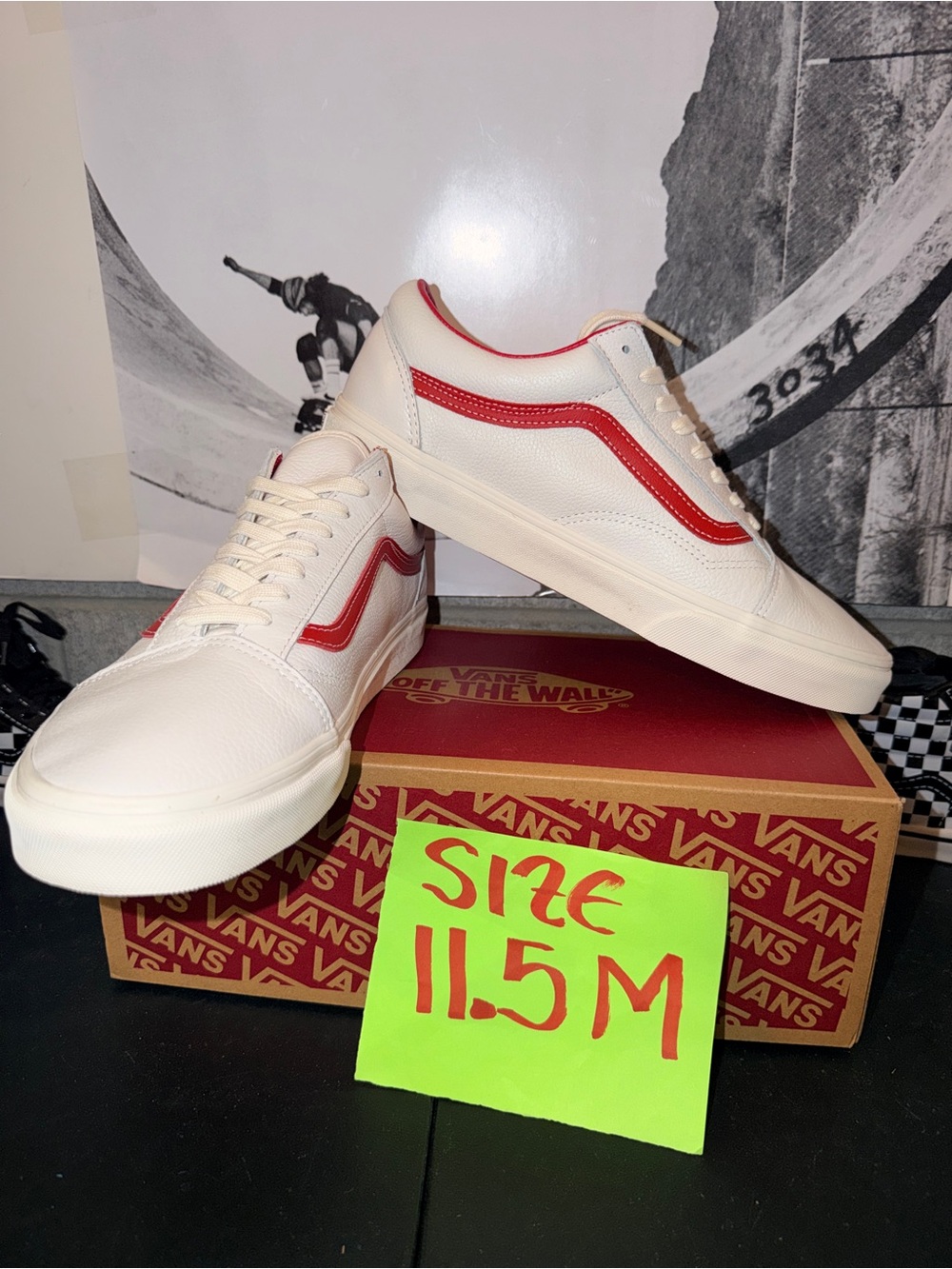 Vans Old Skool Vintage Leather sz 11.5 Men’s 13.0 Woman
